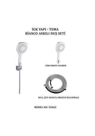 Bianco Askılı Duş Seti İle Modern Banyo Deneyimi 6998