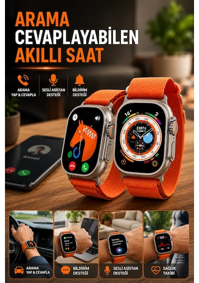 Uyku Ve Nabız Takipli Wireless Şarjlı Akıllı Saat Android Ve İos Uyumlu