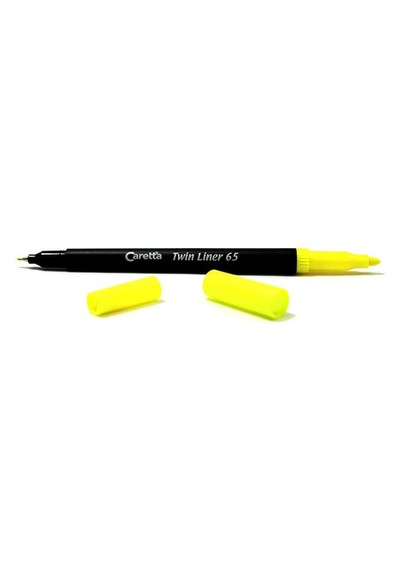Caretta Twin Liner 65 Kalem Sarı 0.4 / 1 Mm
