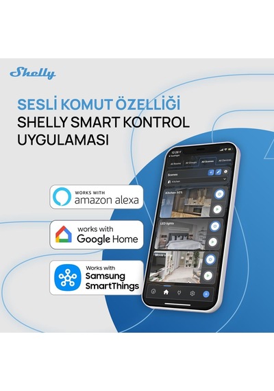 Shelly Pro Rgbww Pm Akıllı Led Renk Ve Parlaklık Kontrol Rölesi