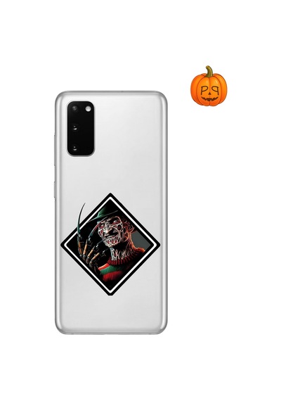 Dali Design Samsung Galaxy S20 Uyumlu Şeffaf Kılıf Horror 2 Tasarımlı