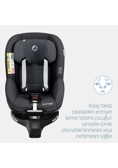 Mica Pro Eco I-size Adac'lı Isofix'li 360 Dönebilir Yatabilir 0-18 Kg Oto Koltuğu Graphite