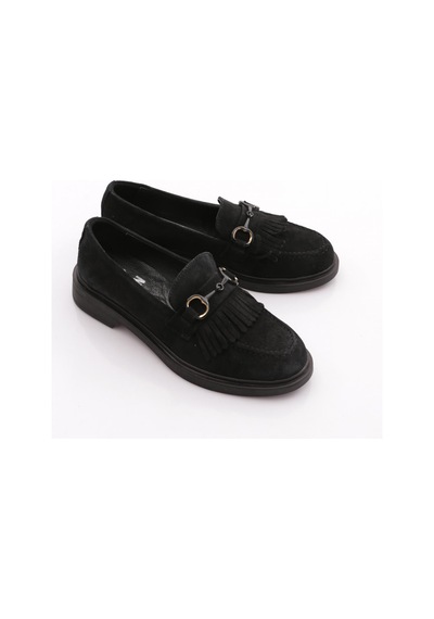 Dgn 010 Kadin Loafer Ayakkabi Siyah