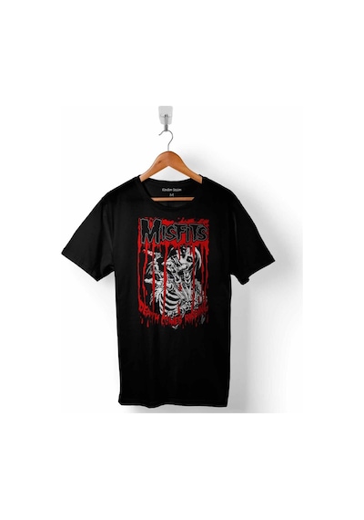 The Mısfıts Punk Rock Death Comes Rıppıng Erkek Tişört (525289703)