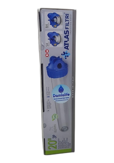 Atlas 20" Housing Tekli Boş Filtre Kabı Bina Girişi ve Kuyu Suyu