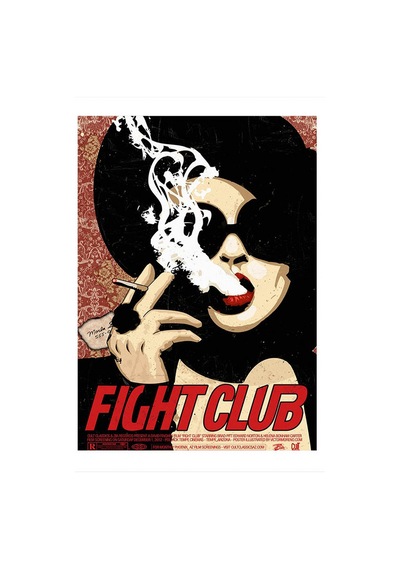 Bedeko Ahşap Tablo 35 Cm X 50 Cm Fight Club Dövüş Klübü Poster