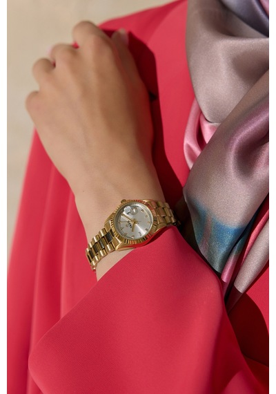 Bej/gold Accg1362 Oyster Kol Saati 28mm Bej/gold Altın