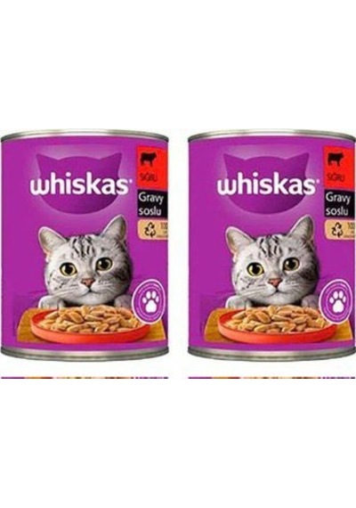 Whiskas Kedi Maması Konserve Biftekli 400 Gr 2 Adet