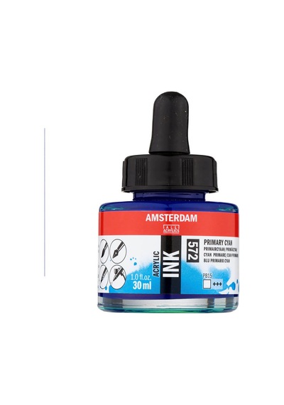 Amsterdam Akrilik Mürekkep 30 Ml Primary Cyan 572 Diğer