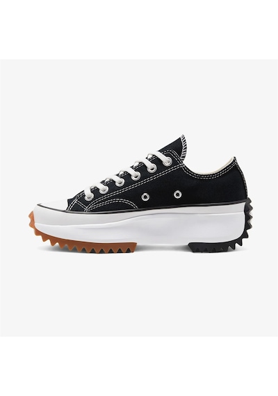 Converse Run Star Hike Canvas Platform Unisex Sneaker-siyah Siyah