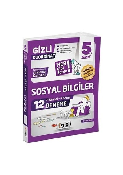 Gizli Yayınları 5. Sınıf Sosyal Bilgiler 12'li Deneme-meb Gibi Sordu
