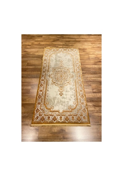 Magnifique Mq31e Krem-gold Halı Kahverengi
