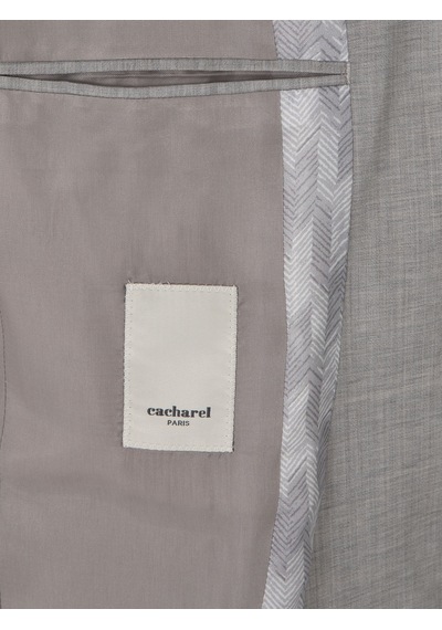 Cacharel Açık Gri Slim Fit Yün Takım Elbise