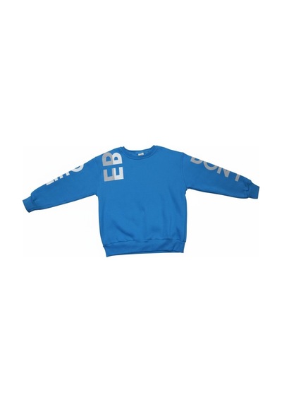 Fesshera Kids Erkek Çocuk Sweatshirt Bisiklet Yaka Oversize Kesim Baskılı Pamuklu Sweatshirt Mavi Fesshera Kids Erkek Çocuk Sweatshirt Bisiklet Yaka Oversize Kesim Baskılı Pamuklu Sweatshirt Mavi