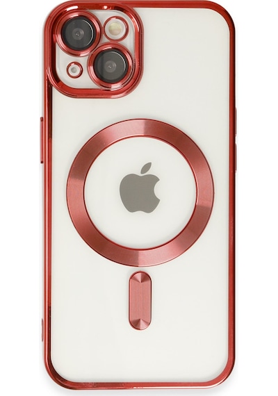 Apple iPhone Uyumlu 14 - Kılıf Kross Magneticsafe - Kapak - Kırmızı