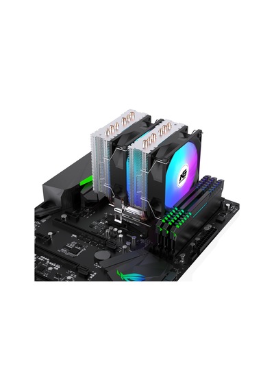 Ng Twin Frost 600b Rainbow Dual Fan Dual Radyatör 6 Bakır Borulu Cpu Soğutucu Siyah