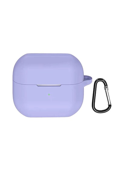 Forzacase Samsung Galaxy Buds 3 / 3 Pro İle Uyumlu Anahtar Askılıklı Bluetooth Kulaklık Kılıfı - Fc1123 Lila