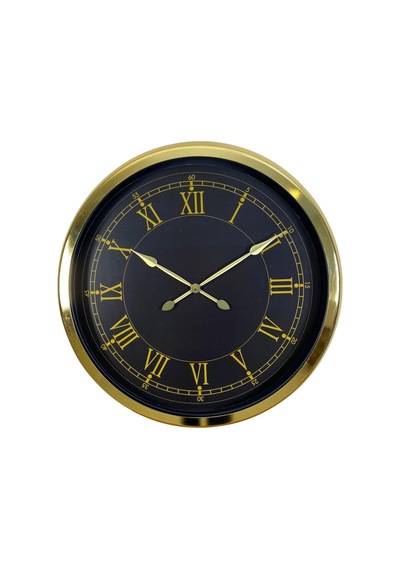 Gold Prestij Roma 60 X 60 Cm Metal Duvar Saati