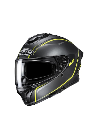 Hjc C71 Quez Mc3hsf Kapalı Motosiklet Kaskı Siyah Neon Sarı Diğer