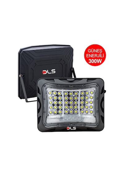 Dls 300w Güneş Enerjili Solar Led Projektör Harici Solar Panelli, 5 Metre Kablolu 502-300