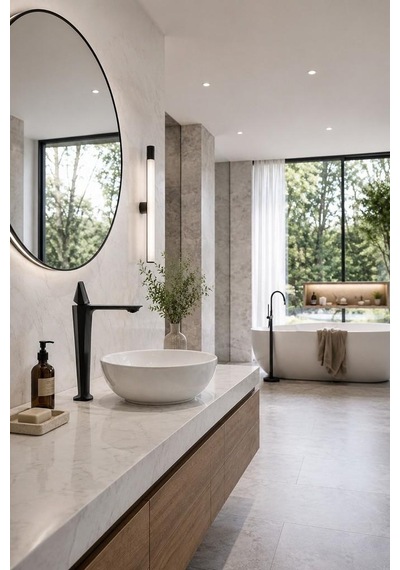 Vıta Uzun Lavabo Bataryası Mat Sıyah Mat Siyah