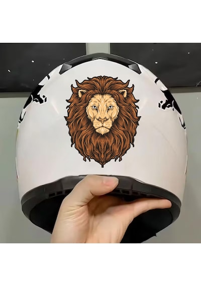 Aslan Galatasaray Cim Bom Bom Sticker - Araba Oto Motosiklet Karavan Cam Sticker - 00286 10X8 Cm