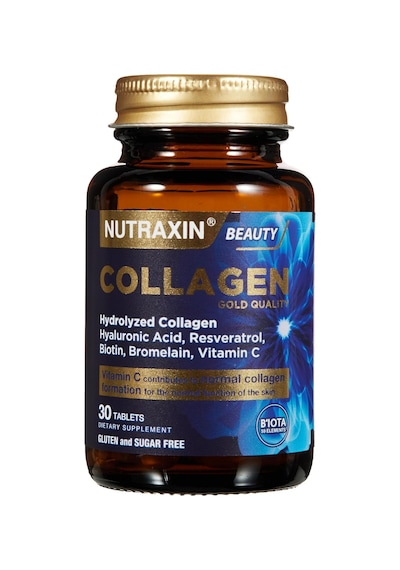 Collagen Gold Quality Tablet Hidrolize Kolajen, C Vitamini, Hyaluronik Asit, Biotin, Çinko Ve Resveratrol İçeren Cilt, Saç Ve Tırnak Takviyesi 30 Tablet 2 Paketi