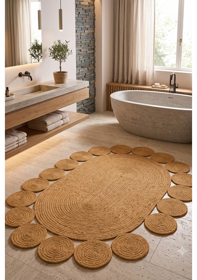 Jüt Hasır Oval Kilim Dekoratif Örgü Model Halı Salon Oturma Odası Mutfak Koridor Yatak Odası Banyo Balkon Yolluk Bohem Ev Dekoru 222hasırbambu Jüt Hasır Oval Kilim Dekoratif Örgü Model Halı Salon Oturma Odası Mutfak Koridor Yatak Odası Banyo Balkon Yolluk Bohem Ev Dekoru 222hasırbambu