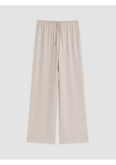 Lcw Modest Pembe Beli Lastikli Geniş Paça Kadın Pantolon