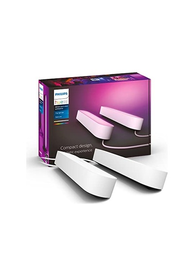 Philips Hue Play 2'li Ekopaket - Beyaz, 16 Milyona Kadar Renk, Uygulama İle Kontrol Edilebilir, Alexa İle Uyumlu 10c