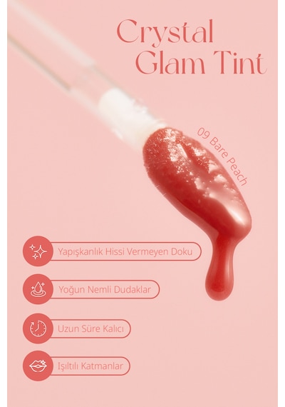 Clio Crystal Glam Tint 09 Bare Peach 09