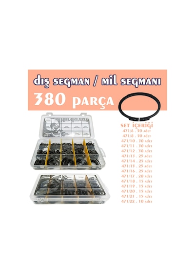 380 Parça Dış Segman Seti