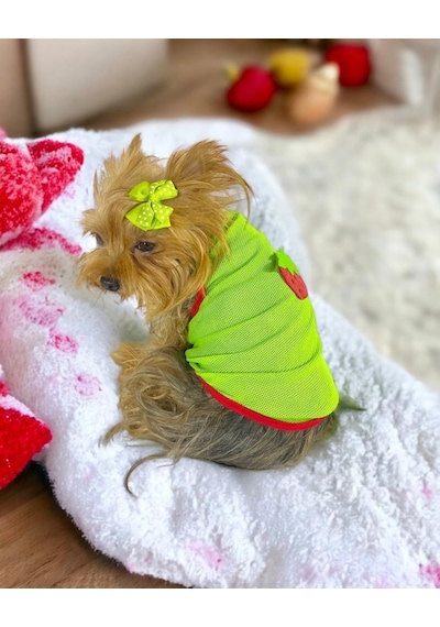 Kemique Pink Strawberry Atlet Köpek Kıyafeti Köpek Elbisesi Kemique Pink Strawberry Atlet Köpek Kıyafeti Köpek Elbisesi
