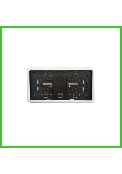 Vaveni Çerçeveli Dikdörtgen Plakalık Plaka Altlığı Beyaz 32x17cm 1 Adet Arz