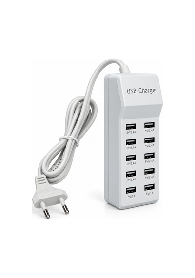Çoklu Usb Şarj Aleti 10 Port 50w Şarj İstasyon Ünitesi