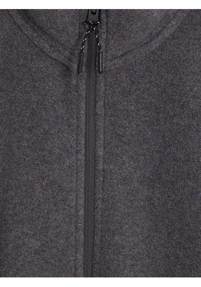 Lcwaıkıkı Classic Gri Dik Yaka Polar Erkek Fermuarlı Sweatshirt