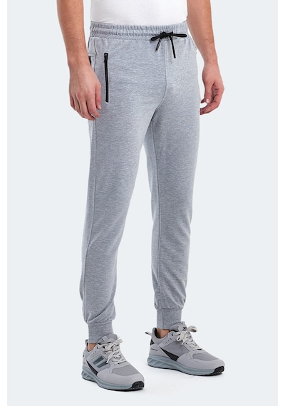 Slazenger Ofer In Erkek Fermuar Cepli Gri Eşofman Altı Gri