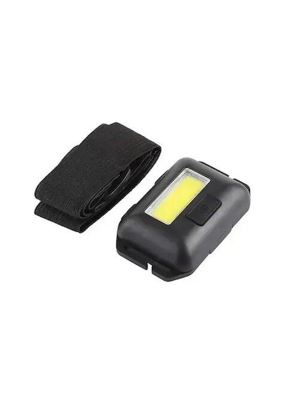 Headlamp T-89 3 Watt Cob Ledli Aaa Pilli Mini Kafa Lambası Feneri Çok renkli
