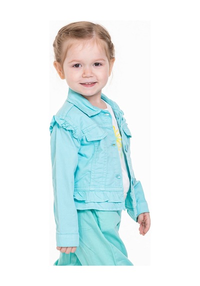 Xo Kids Kız Fırfırlı Gömlek 9-36 Ay Yaş 34709 Mavi