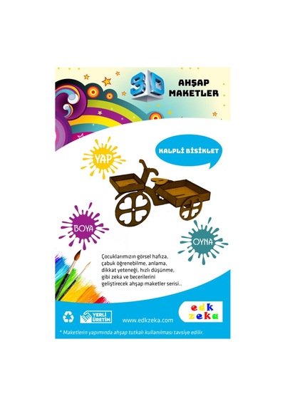 Ahşap Maket Bisiklet Boya Ve Fırça