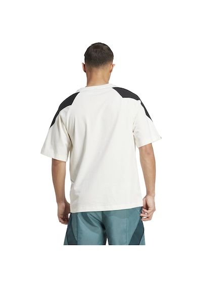 Owhıte/black Adidas Erkek Günlük T-shirt M Stadium Tee Jx5640 Beyaz