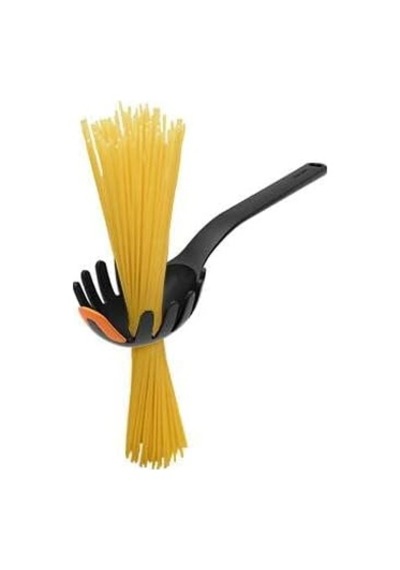 Tr Makarna Kaşığı, Uzunluk: 29 Cm, Plastik/silikon, Fonksiyonel Şekil, Siyah/turuncu, 1027301