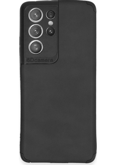 Galaxy S21 Ultra Kılıf Loop Deri Silikon - Siyah Renk