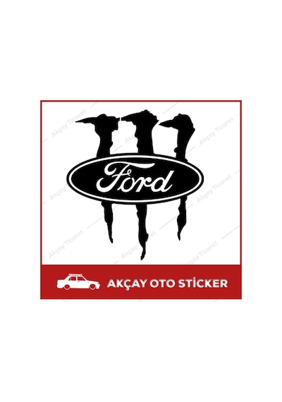 Ford Pençe Sticker Ford Sticker Ford Oto Sticker Monster Sticker