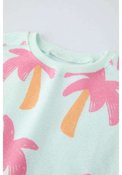 Lolliboomkids Kız Çocuk Palmiye Desenli Mint Yeşili T-shirt Şort Alt Üst Takım 2 Parça Mint Yeşil Mint Yeşili Lolliboomkids Kız Çocuk Palmiye Desenli Mint Yeşili T-shirt Şort Alt Üst Takım 2 Parça Mint Yeşil Mint Yeşili