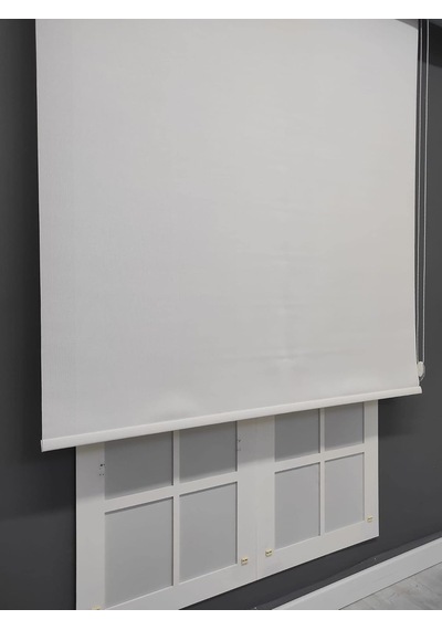 Beyaz Mat Polyester Stor 160x150 Çok Renkli