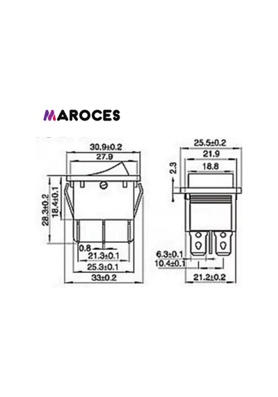 Kcd4 Tekli Soba Anahtarı Geniş Işıklı 4 Bacaklı Sarı Renk Ic104 5 Adet
