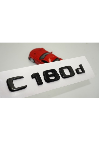 C 180d Bagaj Parlak Siyah ABS 3M 3D Yazı Logo
