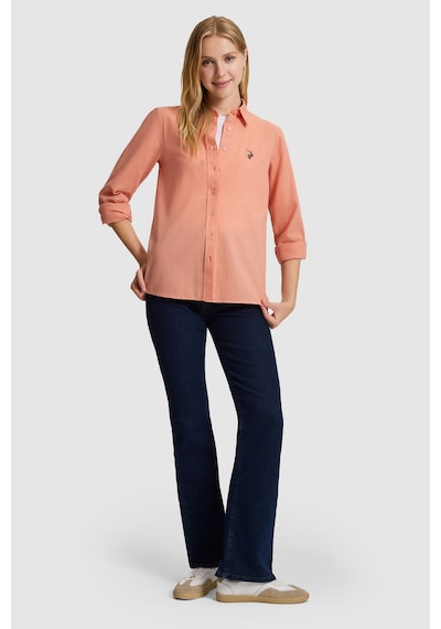 U.S. Polo Assn. U.s. Polo Assn. Kadın Mercan Gömlek Basic 50320204-vr204 Coral