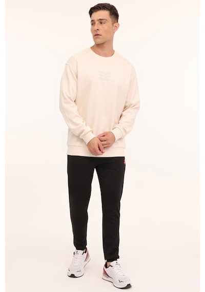 Lotto M-horton C Neck Swt 4pr Ekru Erkek Sweatshirt 000000000101887483 Bej